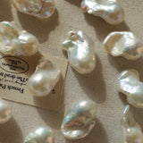 Black Agate Baroque Pearl Necklace - floysun