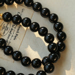 Black Agate Baroque Pearl Necklace - floysun