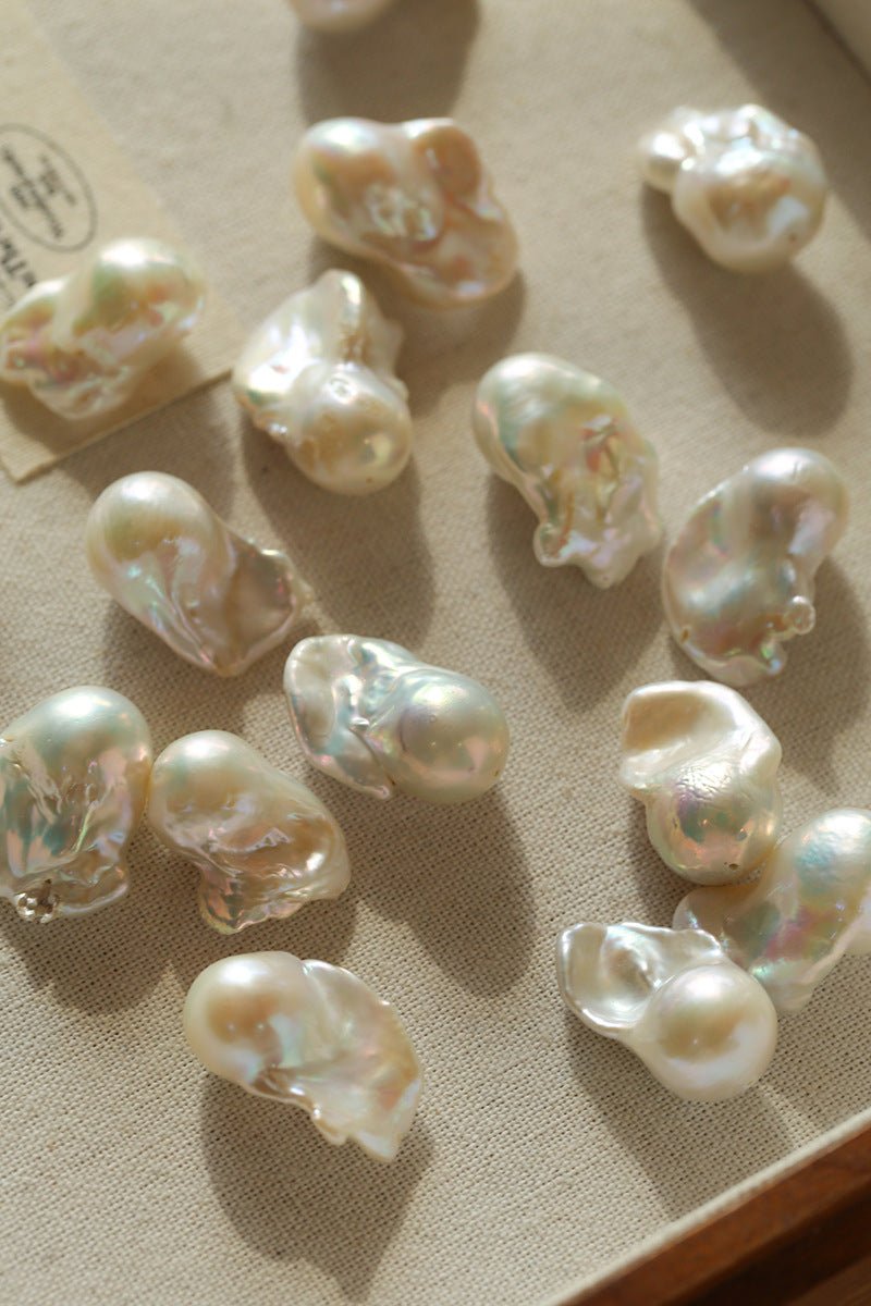 Black Agate Baroque Pearl Necklace - floysun