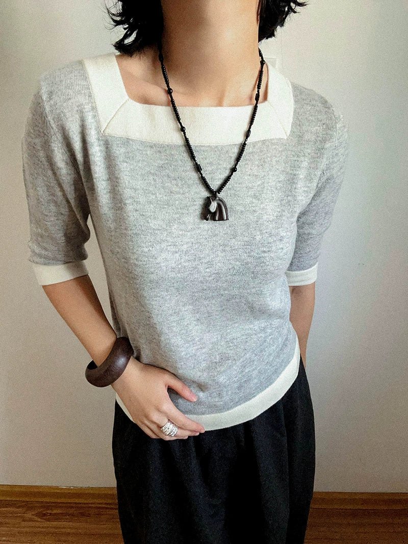 Black Ebony Horse Head Beaded Necklace - floysun