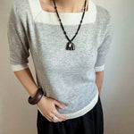 Black Ebony Horse Head Beaded Necklace - floysun