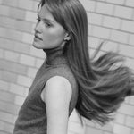 Black Enamel Geometric Bar Drop Earrings - floysun