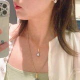 Black Gold Teardrop Lab - Diamond Stud Earrings - floysun