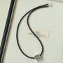 Black Onyx Square Necklace with Silver Cubes - floysun