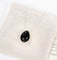Black Teardrop Pendant Necklace - floysun