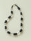 Black Tourmaline & White Crystal Necklace with Matching Earrings - floysun