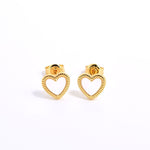 Black White Love Studs Earrings - floysun