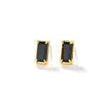 Black Zircon Stud Earrings - floysun