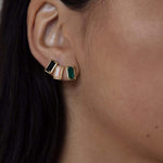 Black Zircon Stud Earrings - floysun