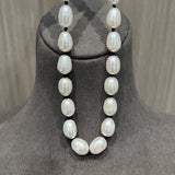 Blackline Pearl Necklace – Large Baroque Organic Shine - floysun