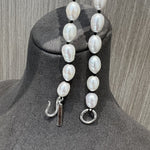 Blackline Pearl Necklace – Large Baroque Organic Shine - floysun