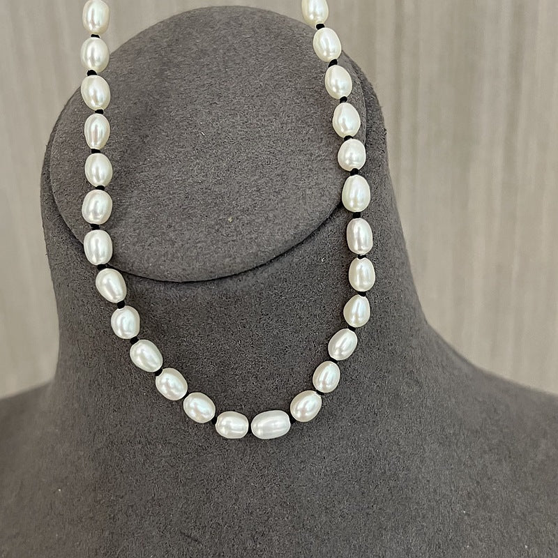 Blackline Pearl Necklace – Small Pearl Mini Glow - floysun