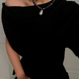 Blue Dot Stone & Baroque Pearl Beaded Necklace - floysun