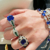 Blue - Green Luxe Gemstone Ring - floysun