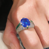 Blue - Green Luxe Gemstone Ring - floysun