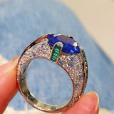 Blue - Green Luxe Gemstone Ring - floysun