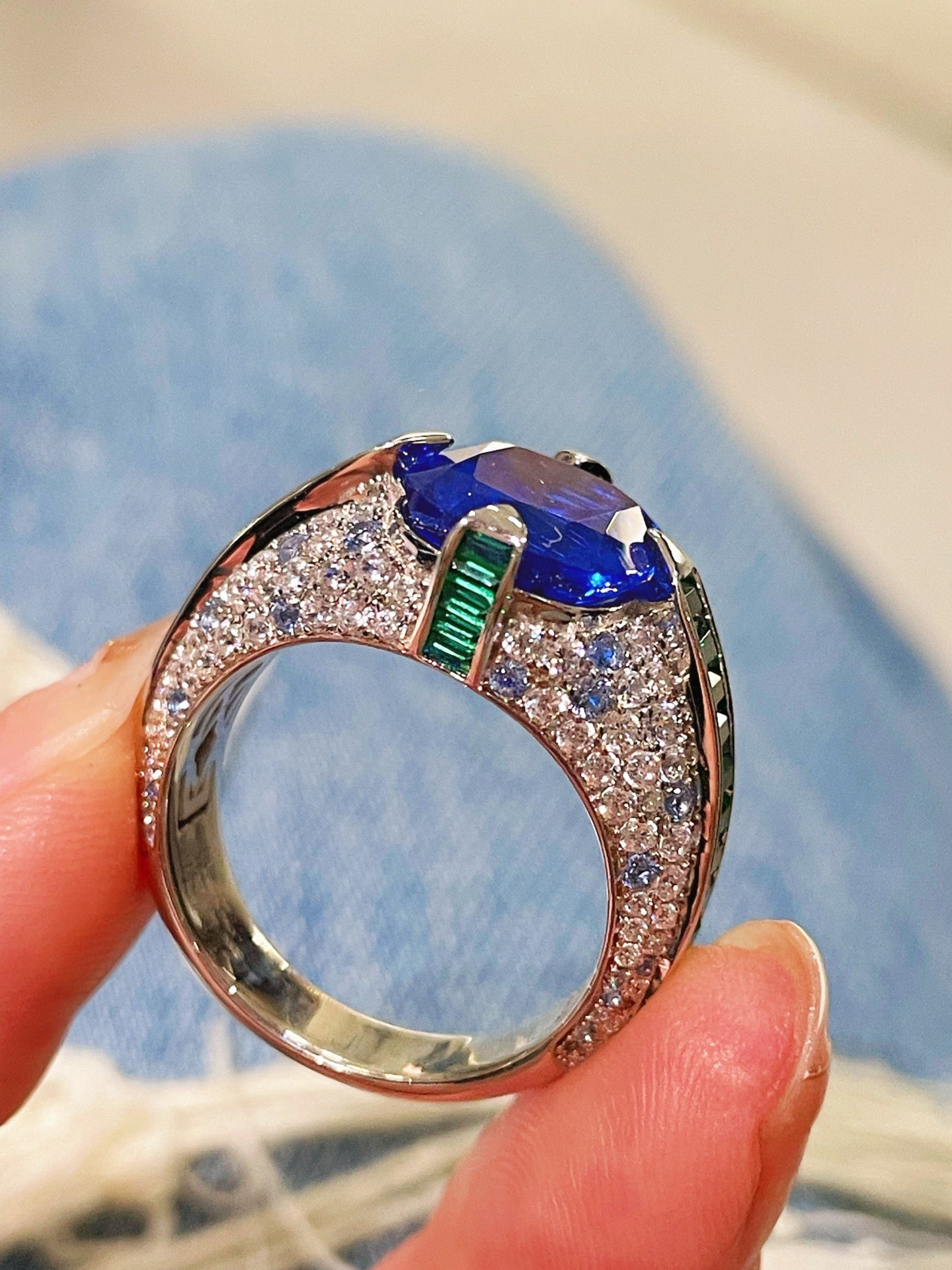 Blue - Green Luxe Gemstone Ring - floysun