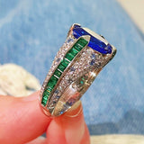 Blue - Green Luxe Gemstone Ring - floysun
