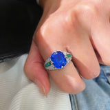 Blue - Green Luxe Gemstone Ring - floysun