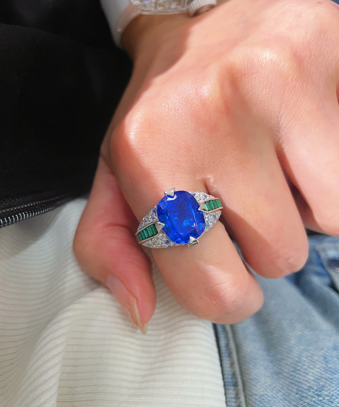 Blue - Green Luxe Gemstone Ring - floysun
