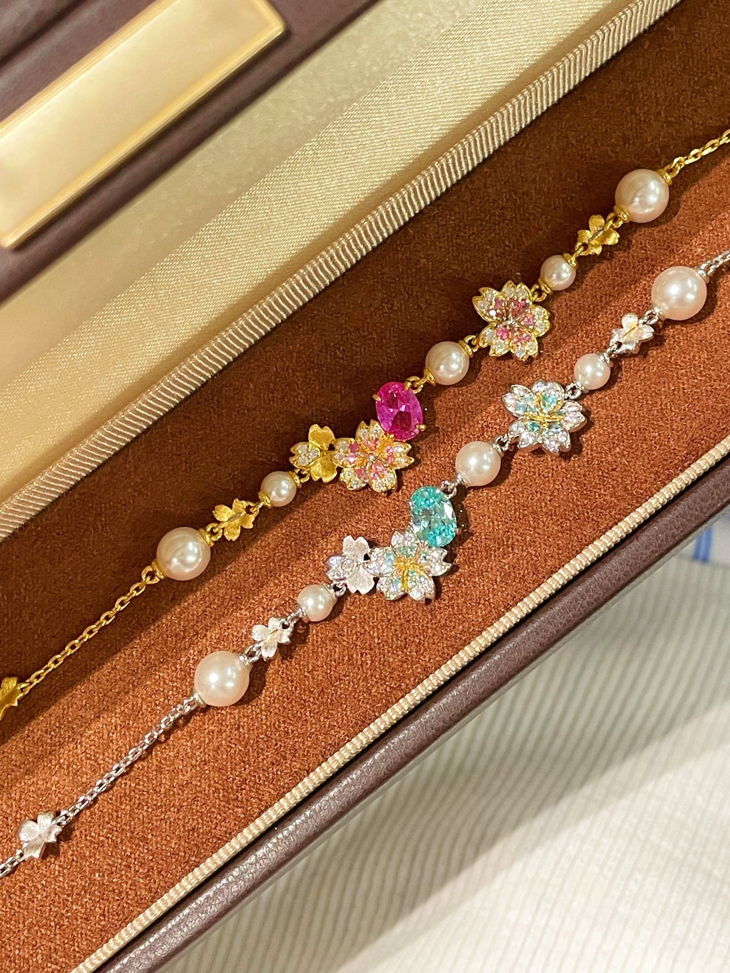 Blue Paraiba Bloom Pearl Bracelet - floysun