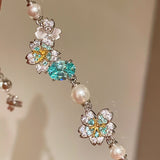 Blue Paraiba Bloom Pearl Bracelet - floysun