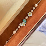 Blue Paraiba Bloom Pearl Bracelet - floysun