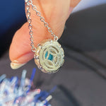 Blue Turquoise Floral Pendant Necklace - floysun