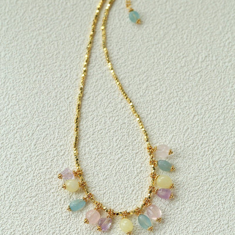 Bohemian Crystal Charm Necklace - floysun
