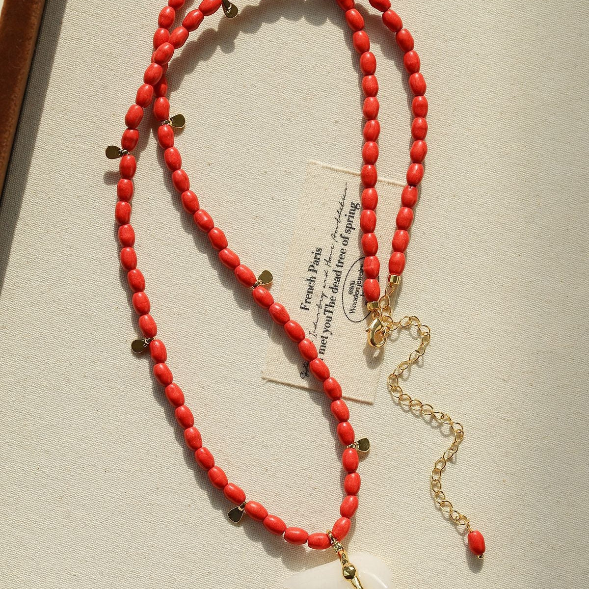 Bohemian Leaping Horse Collection White Jade Carved Horse Pendant Beaded Necklace - floysun