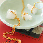 Bohemian Leaping Horse Collection White Jade Carved Horse Pendant Chian Necklace - floysun