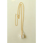 Bohemian Leaping Horse Collection White Jade Carved Horse Pendant Chian Necklace - floysun