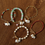 Bohemian Leaping Horse Collection White Jade Horse Bracelet - floysun