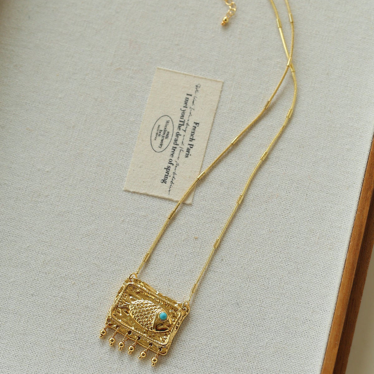Bohemian Lucky Metal Chain Fish Necklace - floysun