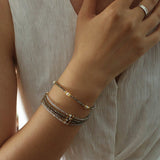 Bohemian Multi - Layer Faceted Golden Ore Bracelet - floysun