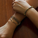 Bohemian Multi - Layer Faceted Golden Ore Bracelet - floysun