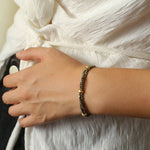Bohemian Multi - Layer Faceted Golden Ore Bracelet - floysun