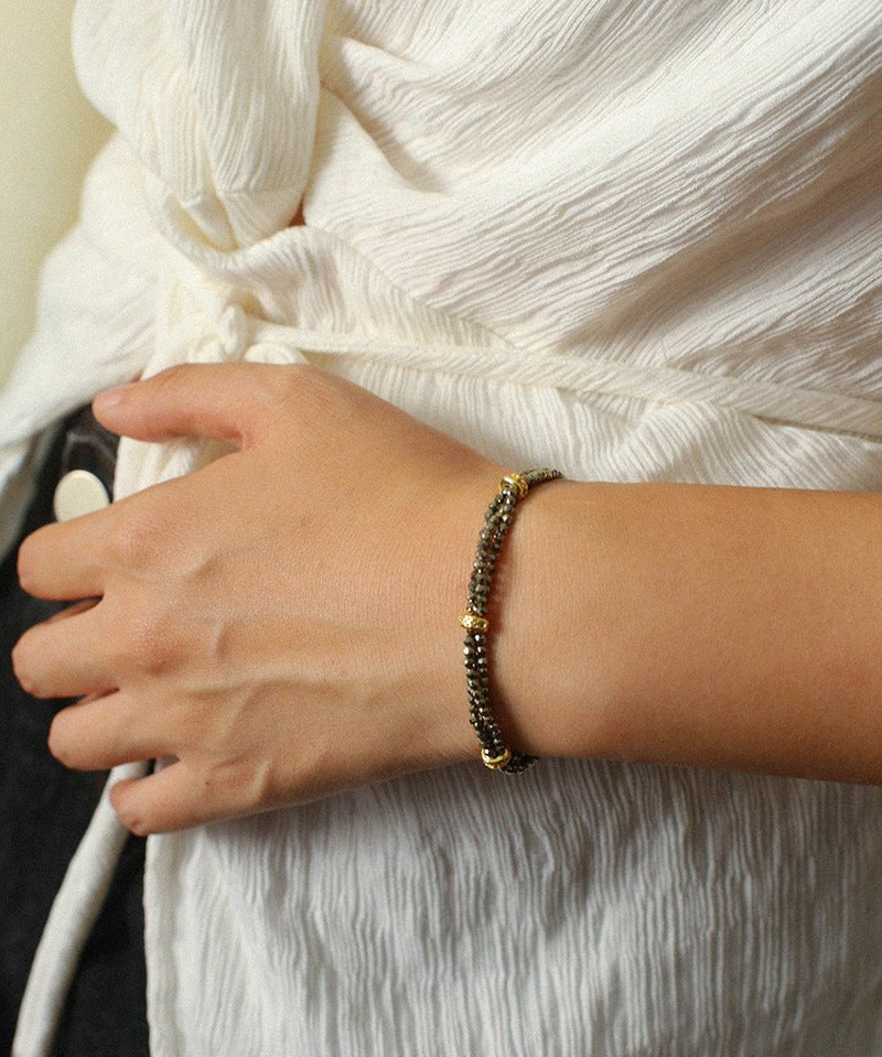 Bohemian Multi - Layer Faceted Golden Ore Bracelet - floysun
