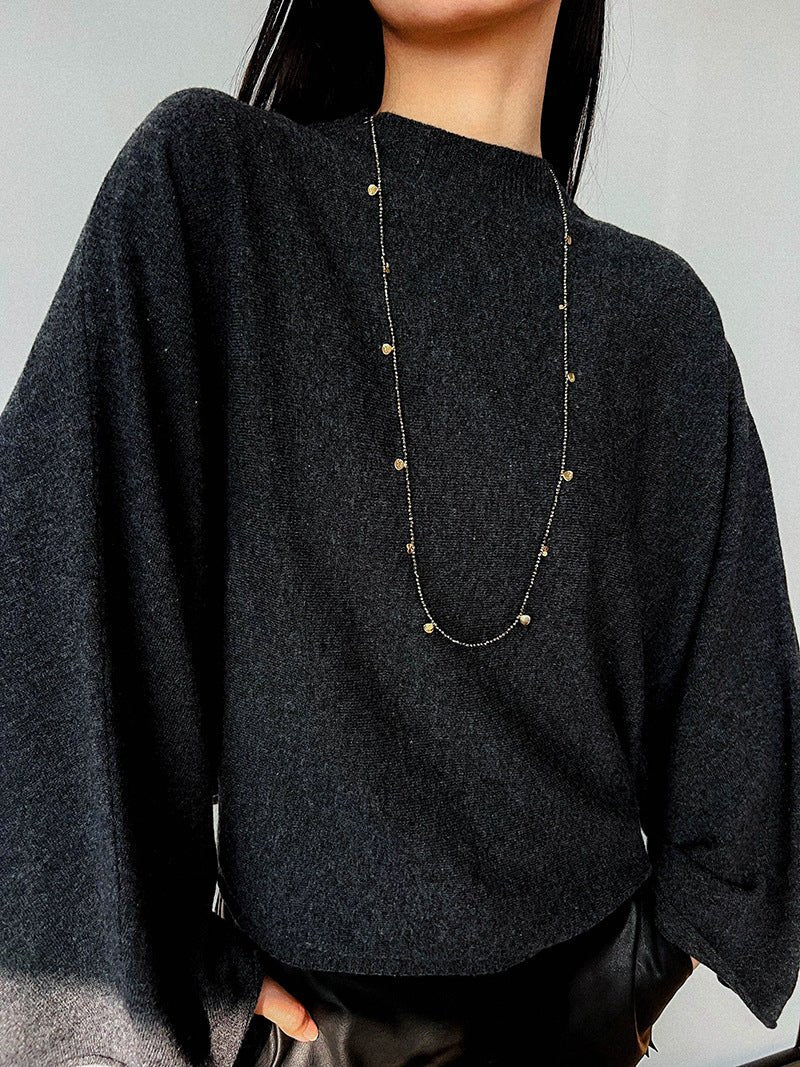 Bohemian Pyrite Long Necklace with Irregular Coin Accents - floysun