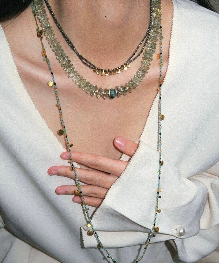 Bohemian Soulbound Double - Layer Necklace – Silver Ore - floysun