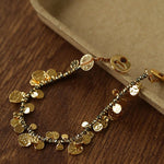 Bohemian Vintage Coin Gold Ore Beaded Bracelet - floysun