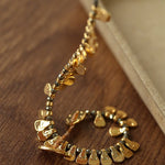 Bohemian Vintage Coin Gold Ore Beaded Bracelet - floysun