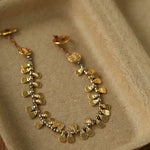 Bohemian Vintage Coin Gold Ore Beaded Bracelet - floysun