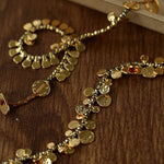 Bohemian Vintage Coin Gold Ore Beaded Bracelet - floysun