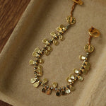 Bohemian Vintage Coin Gold Ore Beaded Bracelet - floysun