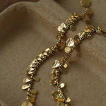 Bohemian Vintage Coin Gold Ore Beaded Bracelet - floysun