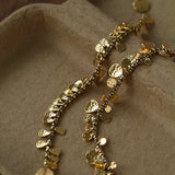 Bohemian Vintage Coin Gold Ore Beaded Bracelet - floysun