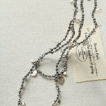 Bohemian Woven Natural Stone Necklace – Silver Accents - floysun