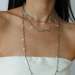 Bohemian Woven Natural Stone Necklace – Silver Accents - floysun