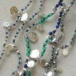 Bohemian Woven Natural Stone Necklace – Silver Accents - floysun